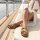 CUSHIONAIRE Lane Women’s Cork Double Buckle Sandals
