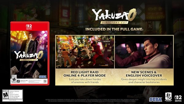 SEGA Yakuza 0 Director’s Cut Nintendo Switch