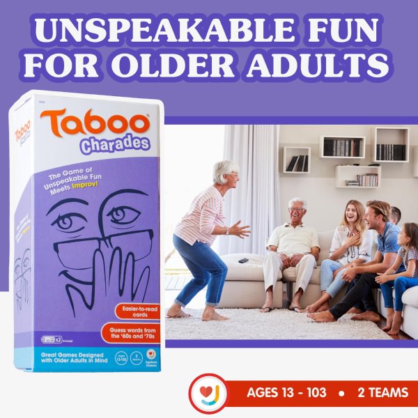 JOY FOR ALL Ageless Games Taboo Charades Family Card Game 80 Cards