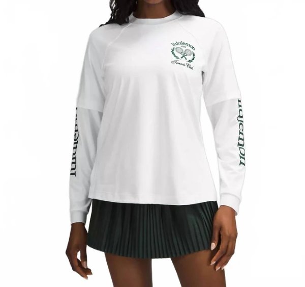 Layered Long Sleeve Tshirt White