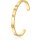 RINTOLER 18K Gold Plated Bangle Stainless Steel Cubic Zirconia Women