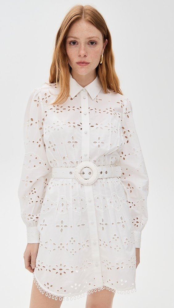 Hemant and Nandita Short Dress with Buckle Belt