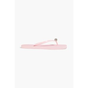 Stuart Weitzman Crystal PVC水晶夹脚拖鞋