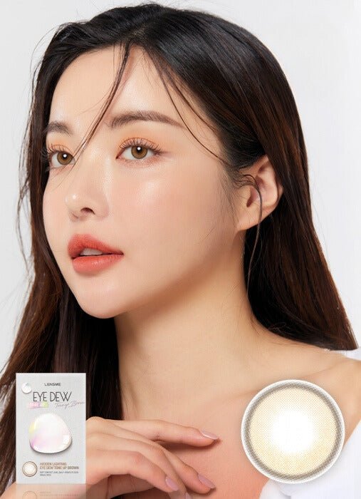 Lens Diary Lensme Hidden Lighting Eyedew Toneup Brown Monthly Lenses