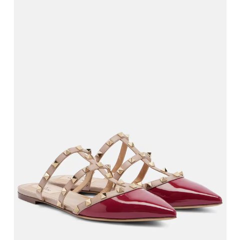 Rockstud 皮革穆勒鞋