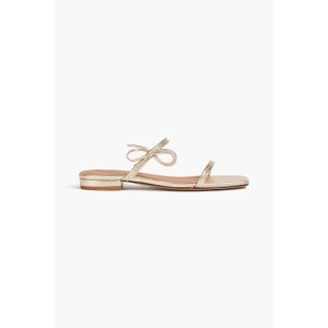 Claudie Pierlot 金属皮蝴蝶结凉鞋