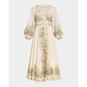 Zimmermann Wanderlust Wrap 中长款连衣裙
