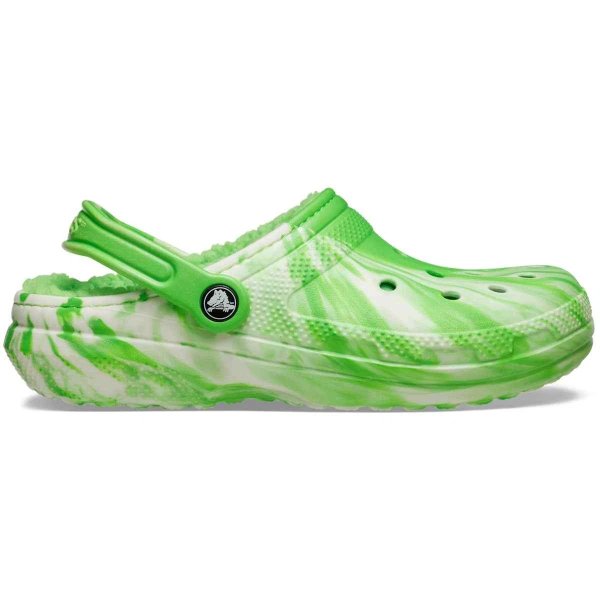 Marbled Classic Lined Glow-in-the-Dark Fuzzy Clogs