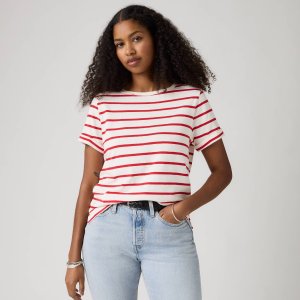 Levi sJulie Slub Short-Sleeve Tee Red
