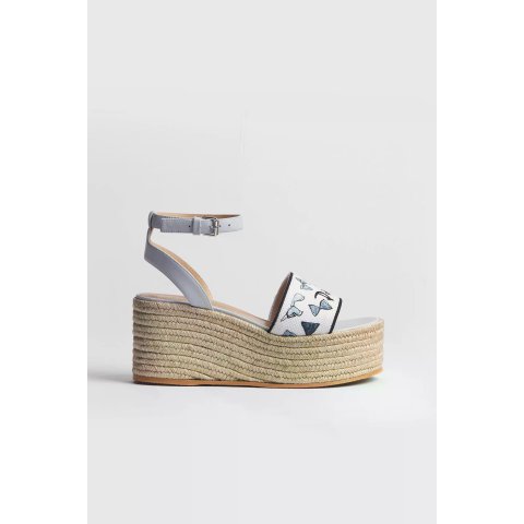Dway Women s Shoes Blue White Cotton