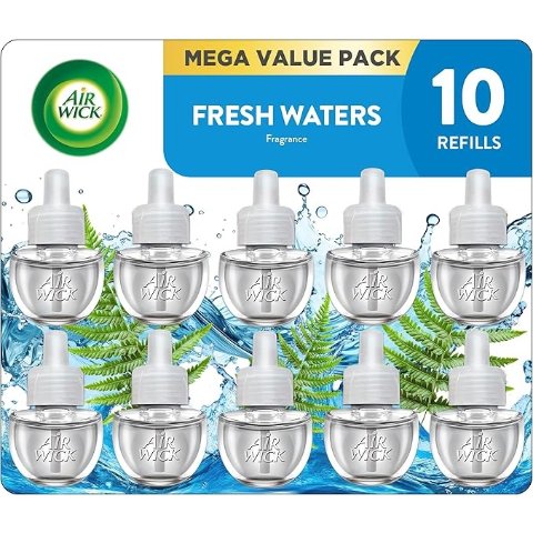 Plug In Scented Oil Refill Fresh Waters 10 Pack