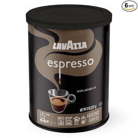  Espresso Ground Coffee Medium Roast 8oz