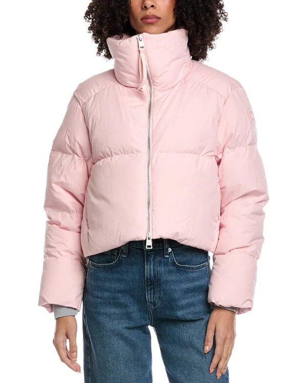 Garnet Cropped Puffer Coat