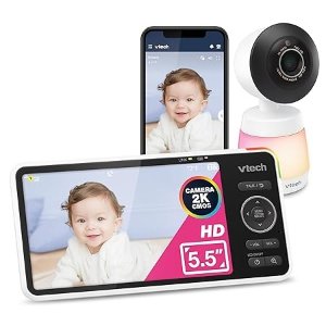 Vtech Smart HD Plus 婴儿监视器 2K摄像头 5.5英寸屏