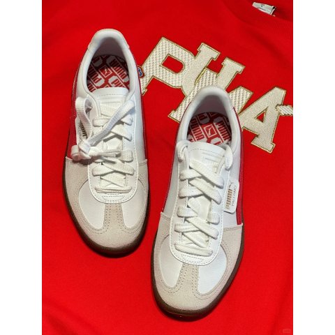 3.3折！金标极简德训 解锁淡人穿搭 35~36码PUMA Palermo 皮革童款休闲鞋