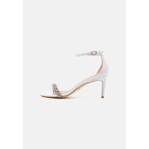 Stuart WeitzmanNUDISTCURVE 高光白色凉鞋