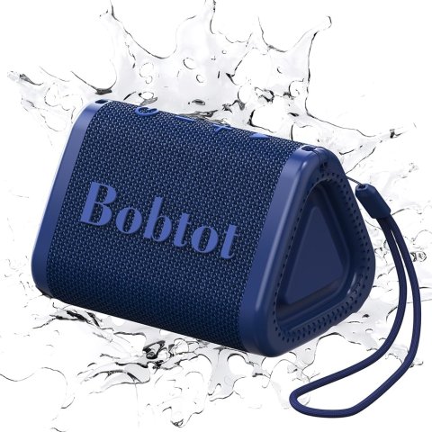 Bobtot Portable Bluetooth Speaker Blue IPX7 Waterproof