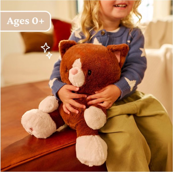 GUND Hazel 猫咪毛绒玩具 棕色 12英寸