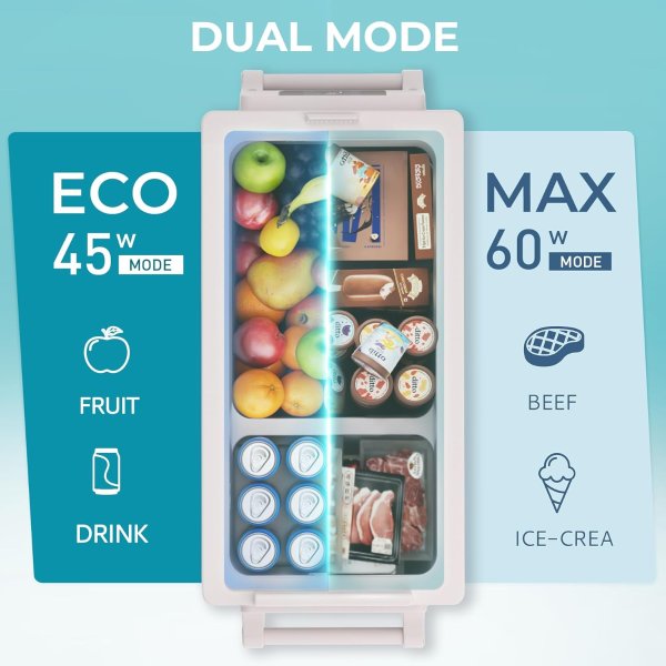 EUHOMY 12V Refrigerator 48QT