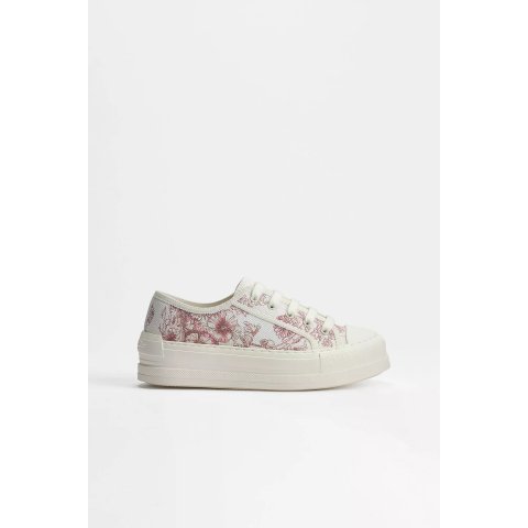 Walk n  Women s Platform Embroidered Sneaker