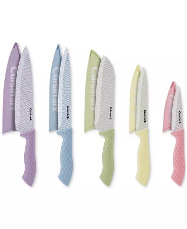 Cuisinart 陶瓷涂层刀具套装 10件