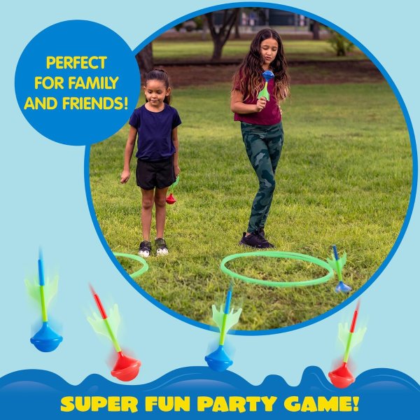 JOYIN Glow in the Dark Lawn Darts Set 4 Pieces