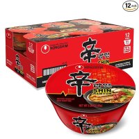 Shin 拉面碗装 辣味 3.03盎司 12碗