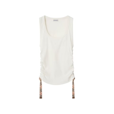 Cotton Ruched Tank Top