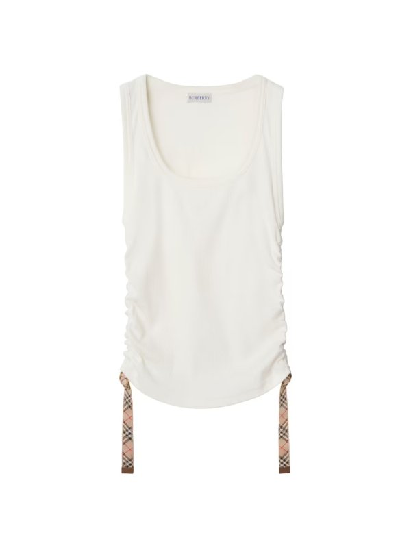Cotton Ruched Tank Top