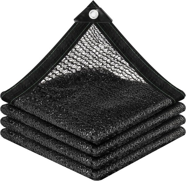vensovo Sunblock Shade Cloth Black 10x20 Ft