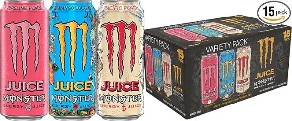 Monster Juice Monster 能量饮料 16盎司