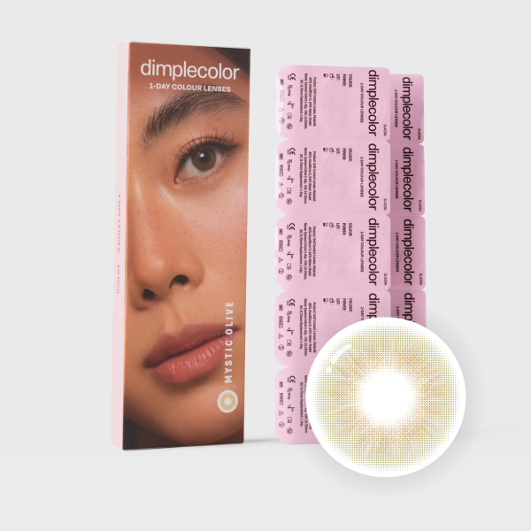 Dimple Color Mystic Olive 1-Day Contact Lenses