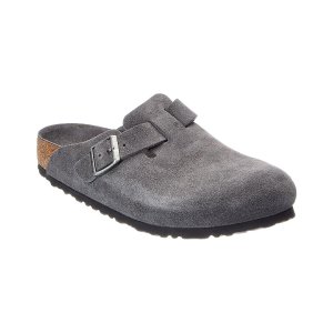 Birkenstock Boston 麂皮拖鞋