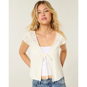 Hollister 短袖开衫 蝴蝶结款