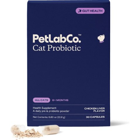 PetLabCo. Probiotics Capsules for Cats Chicken Flavor 30 Count