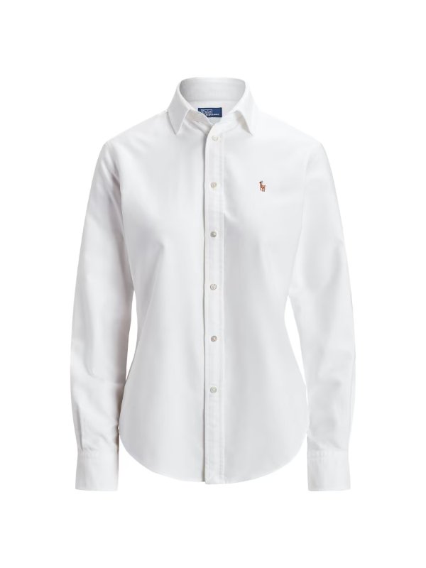 Slim-Fit Cotton Oxford Shirt