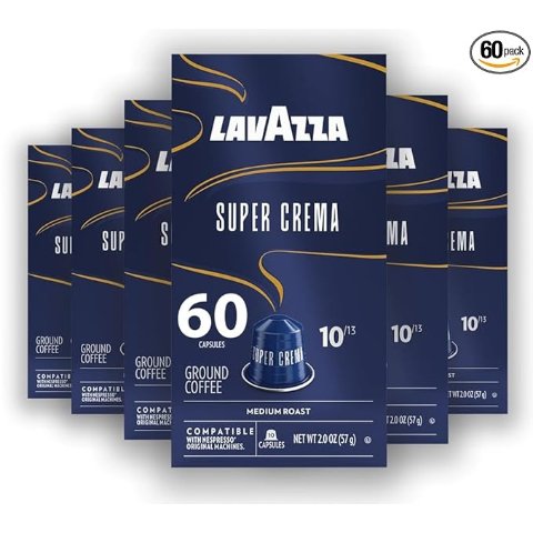  Super Crema Aluminum Capsules Medium Roast 60 Count