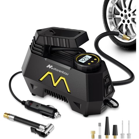 Motorenbau 便携式充气泵 12V 数显 9.84英尺线