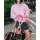 Embroidered Pink Sweatshirt