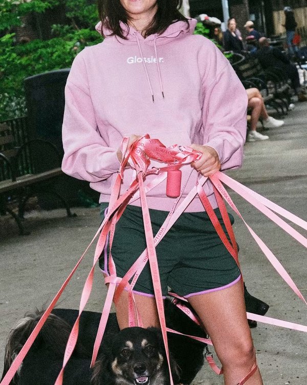 Embroidered Pink Sweatshirt