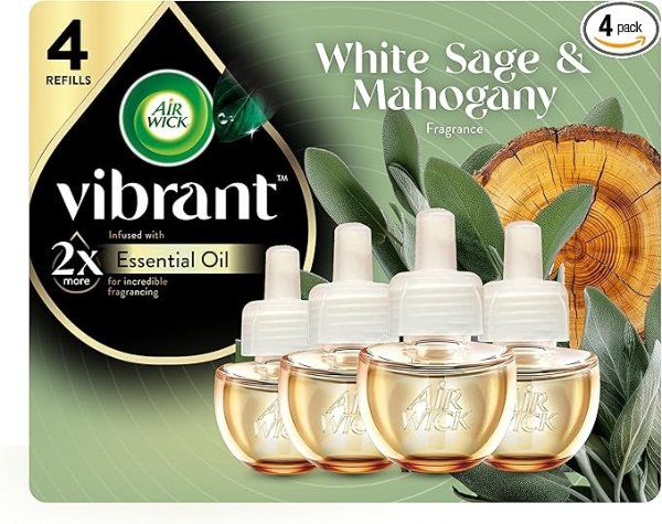 Air Wick Scented Oil Refill White Sage 4 Pack