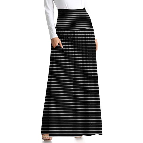 Women s High Waisted Maxi Skirt Ankle Length