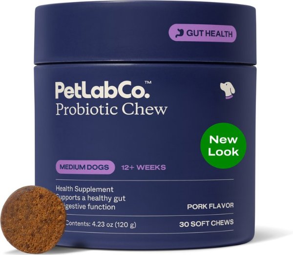 PetLabCo. 猪肉软咀嚼益生菌 中型犬 30粒