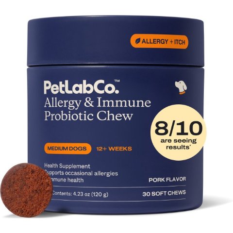 PetLabCo. 过敏益生菌软咀嚼片 30片 中型犬用