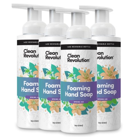 CleanRevolution 泡沫洗手液 4瓶装