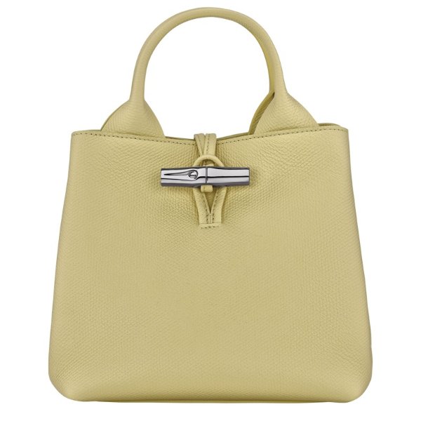  Le Roseau S Leather Handbag Pistachio