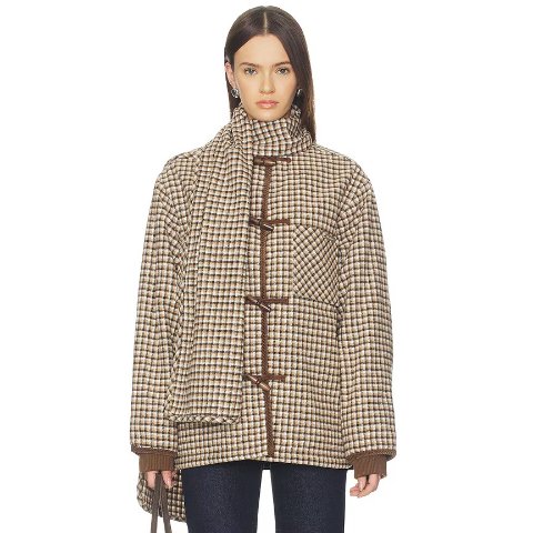 House of SunnyRetro Blanket Jacket Blonde Multi