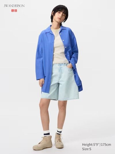 Open Collar Oxford Dress