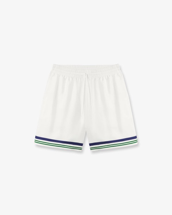 Silk Shorts White