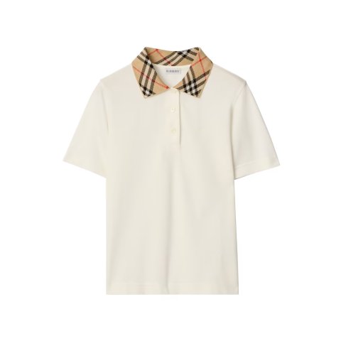 Imogen Check-Collar Polo Shirt